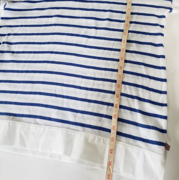 TALBOTS STRIPED BLUE&WHITE SWEATER - Picture 6 of 9